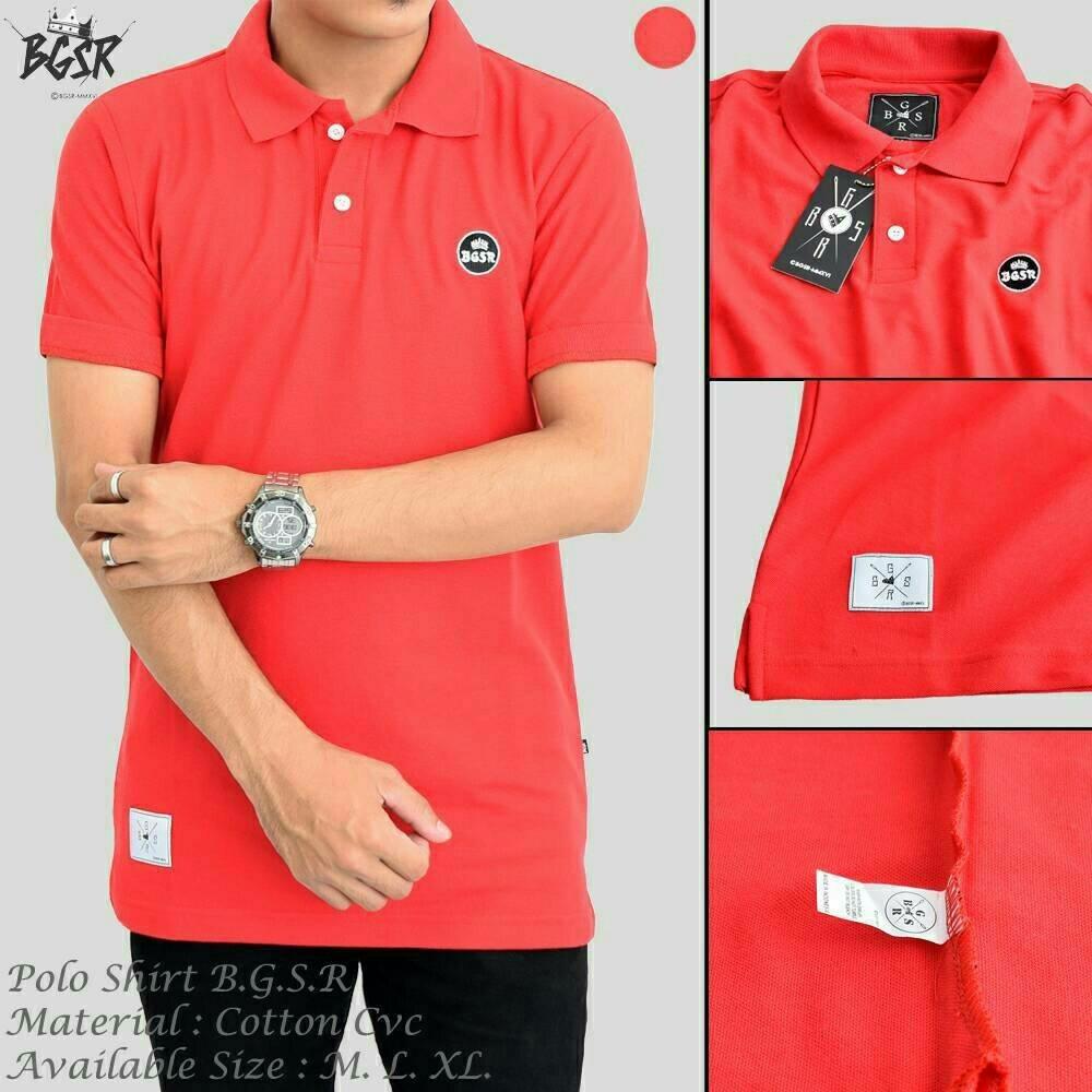 Atta Clothing - Kaos Polo Shirt Pria - Merah