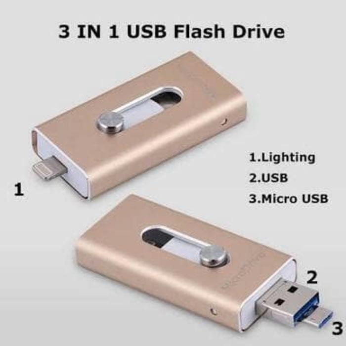 32GB OTG iPhone FlashDrive Flashdisk Micro USB 6 7 Plus 6s 5 5S iPad