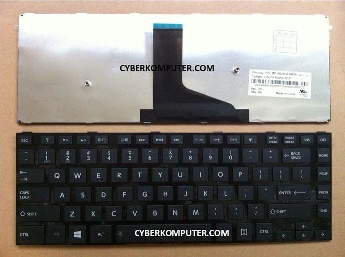 HARGA SPESIAL!!! Keyboard Toshiba Satellite C40-A C40D-A C45-A C40T-A C45D-A C45T HITAM - LHu4rh