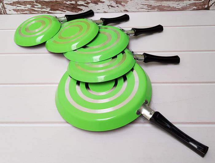 MAKCOOK CREPES PAN 25 CM / FRYPAN DATAR TEFLON 25 CM HIJAU / MCOOK25
