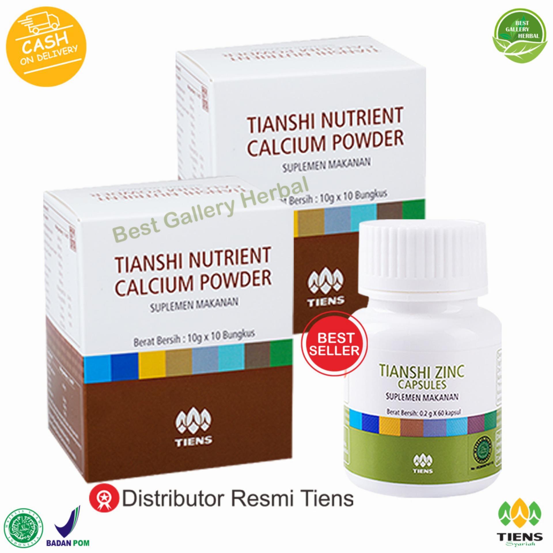 Obat Peninggi Badan Alami Grow Up TIENS Super Paket 20 Hari / 2 Box Kalsium Dan 1 Botol Zinc (100% Terbukti) TERBAIK BERKUALITAS Di LAZADA PROMO Murah By Best Gallery Herbal