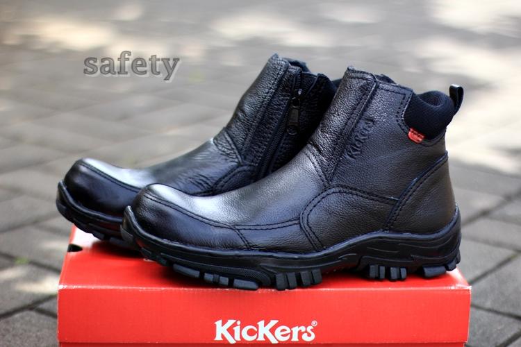 KICKERS GROTOVSKY LEATHER- sepatu boots safety ujung besi SEPATU boots pria kulit sapi asli sepatu boot proyek KULIAH Casual