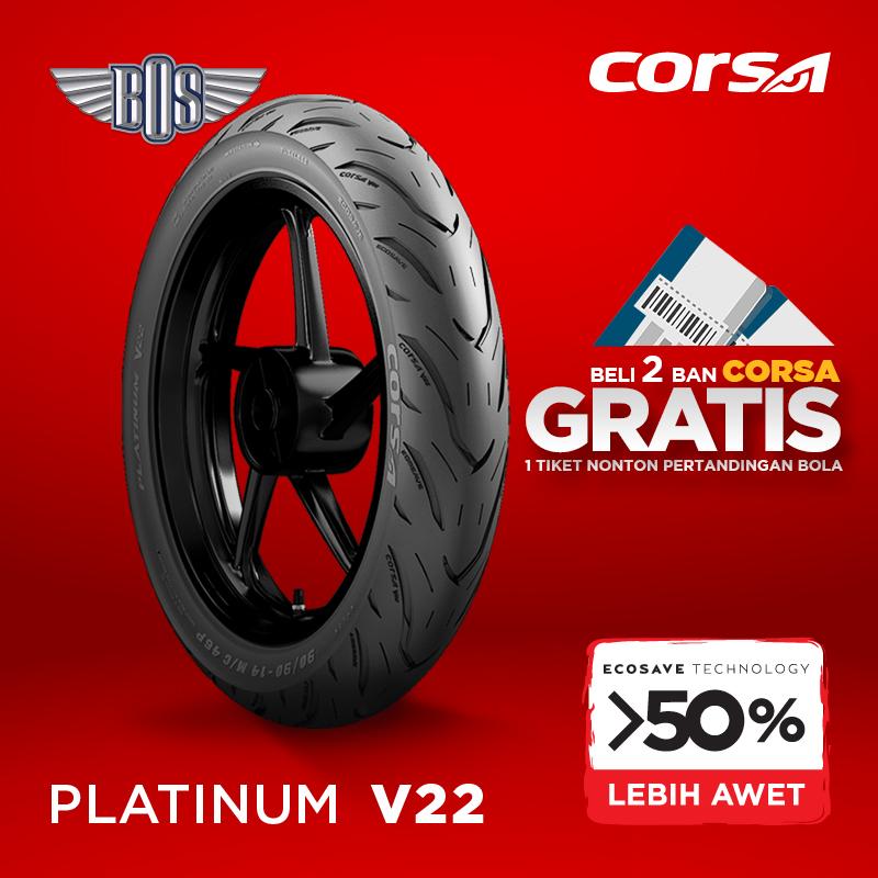 Ban Motor corsa V22 (FRONT)-70/90-14-Tublles- GRATIS JASA PASANG