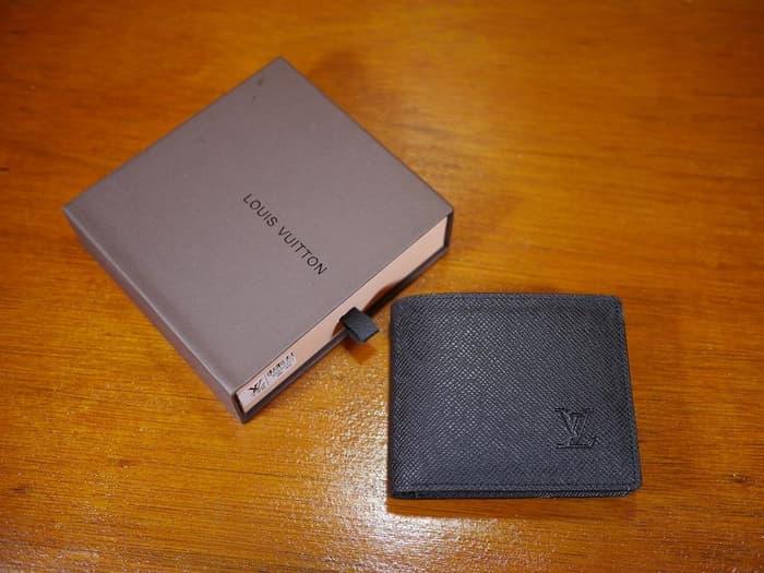Harga Spesial!! Dompet Kulit Pria Import Branded Cowo | Lv Tg Black - ready stock