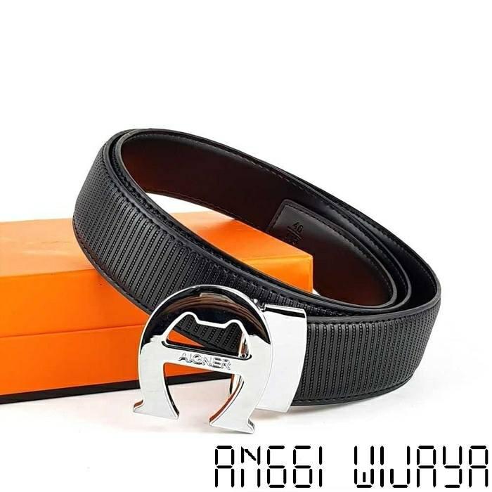 IKAT PINGGANG GESPER BELT PRIA/WANITA KULIT IMPORT JAMAN SEKARANG AGR-0102AW