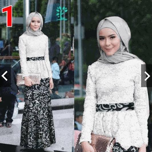 TotallyGreatShop Setelan Kebaya Pesta Modern Brukat - Setelan Batik Pesta Wanita Brukat - Wisuda - Fashion Busana Kondangan Muslimah Muslim Wanita - Gamis Pesta Kebaya - Gaun pesta Party Maxi Dress Brukat Brokat ihadelia