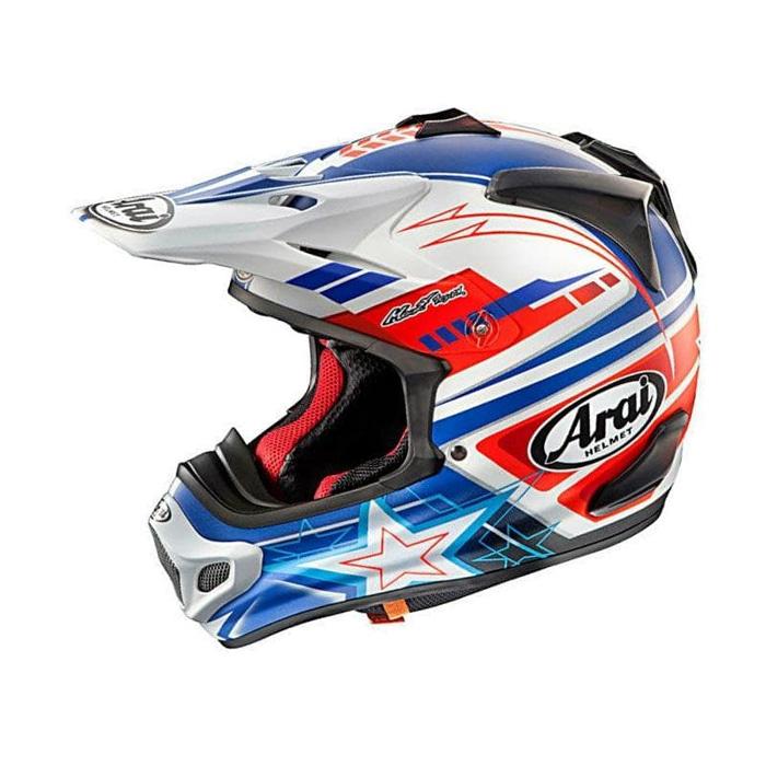 Arai VX-4 Patriot Original Helm Motocross - Blue Red White