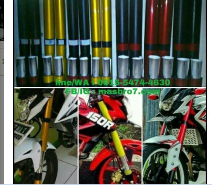 Cover Shock USD New Vixion CB150R CBR150 Byson Yamaha R15