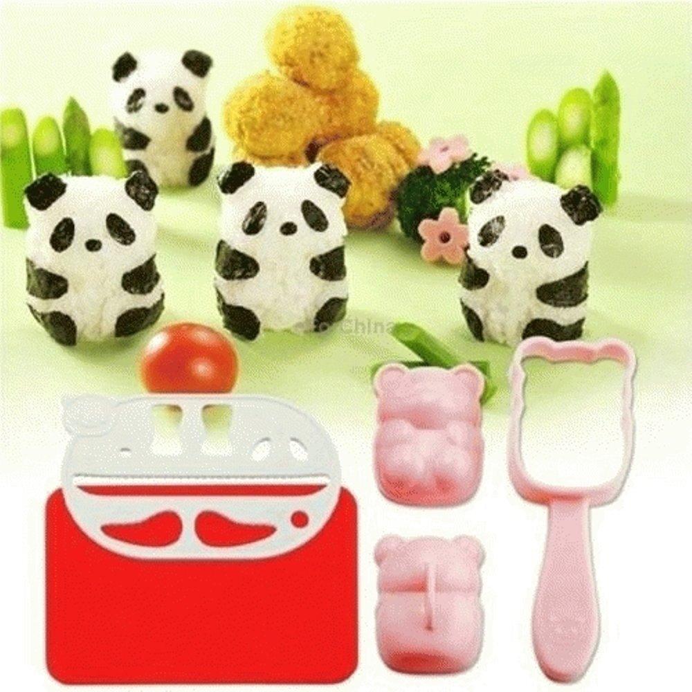 Japanese Sushi Bento Panda Rice Mold Maker + Cutter - Cetakan Nasi