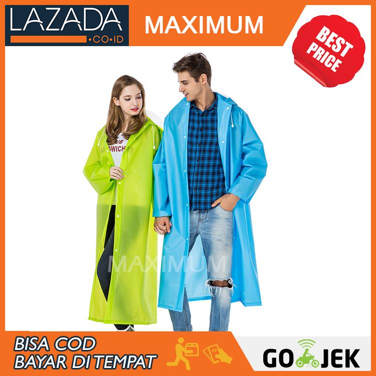 Max COD - Jas Hujan Ringan Tahan Air Model Ponco - Lightweight Raincoat - Rain Coat - Warna Random - Bukan Axio