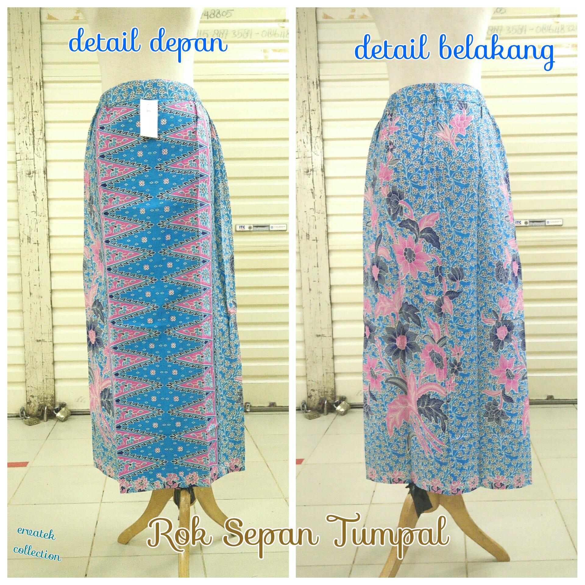 ROK SEPAN TUMPAL ST03 MOTIF PUCUK REBUNG BETAWI JAKARTA / BAWAHAN BATIK KEBAYA