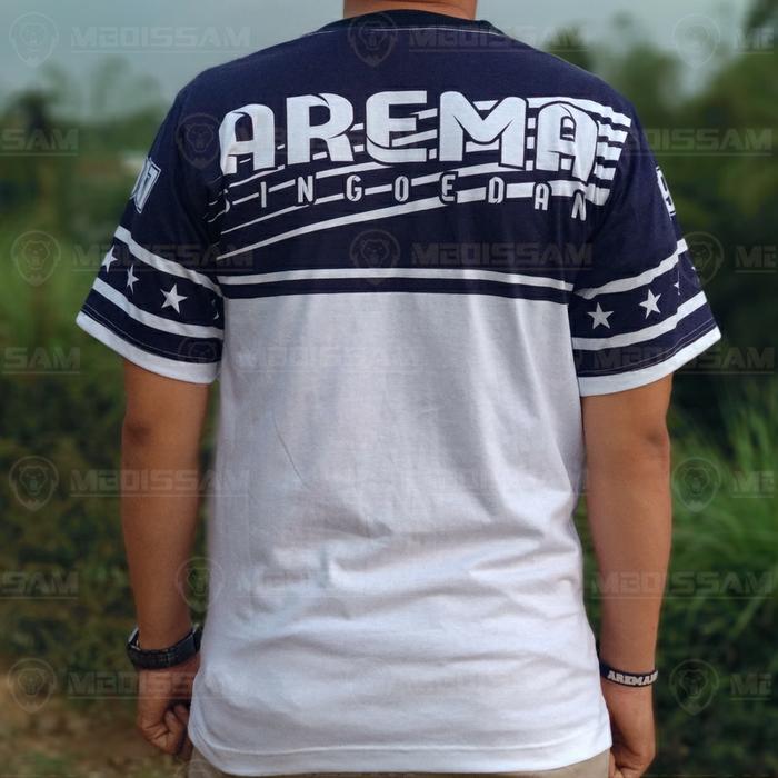 Baju Kaos Suporter Arema Aremania baru murah bahan katun mboiss KC 12