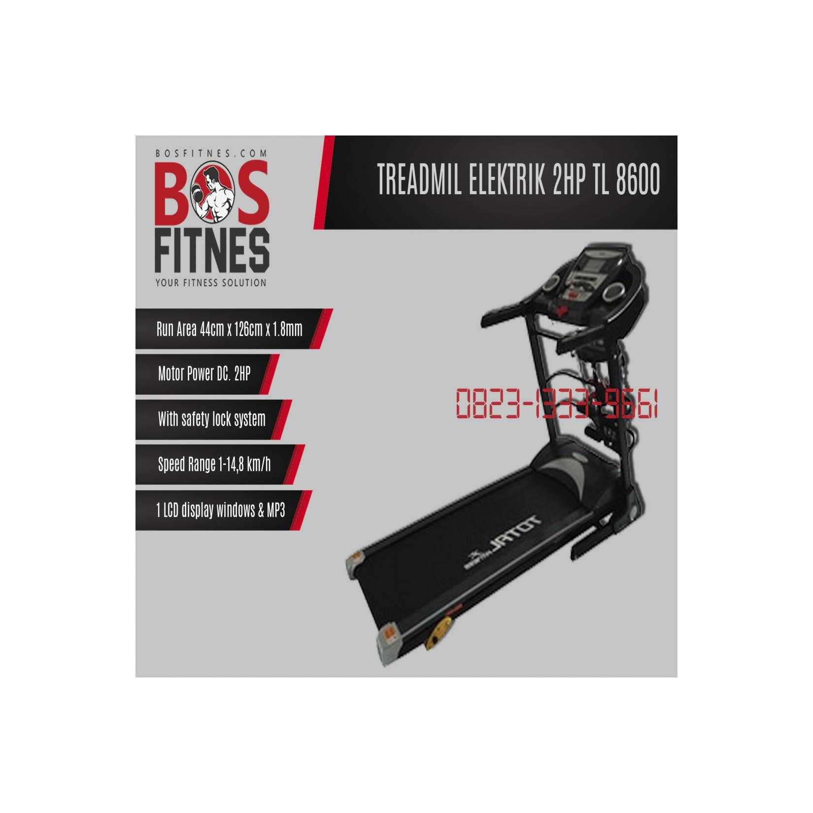 Treadmill elektrik TL-8600 Manual Incline jakarta barat