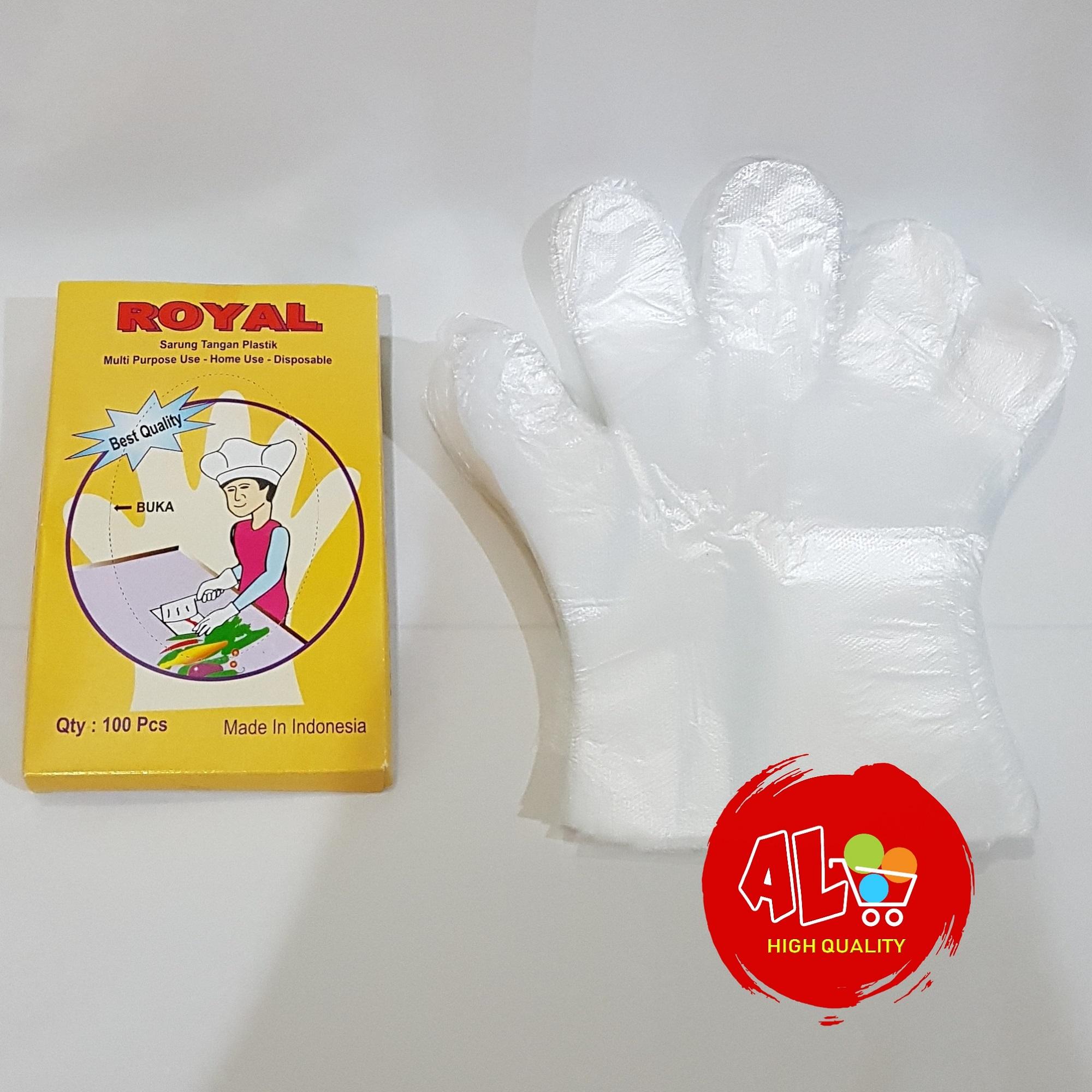 Sarung Tangan Plastik Premium Serbaguna Royal isi 100lembar