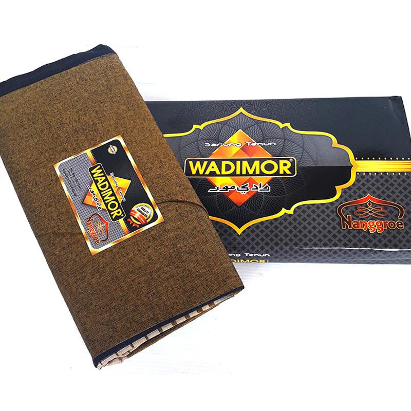 Wadimor Sarung Tenun Motif Nangroe Kain Sarong Muslim Pria Dewasa Perlengkapan Ibadah Sholat Jum'at Ied Hari Raya Pengajian Corak Masa Kini Fashionable Man Fashion - Biru Navy