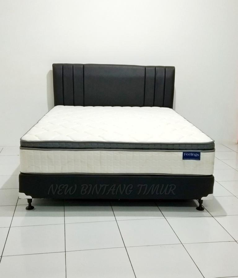 Spring Bed Romance Feelings Plush Top Cream 160 x 200 HB Queen Full Set - Jabodetabek