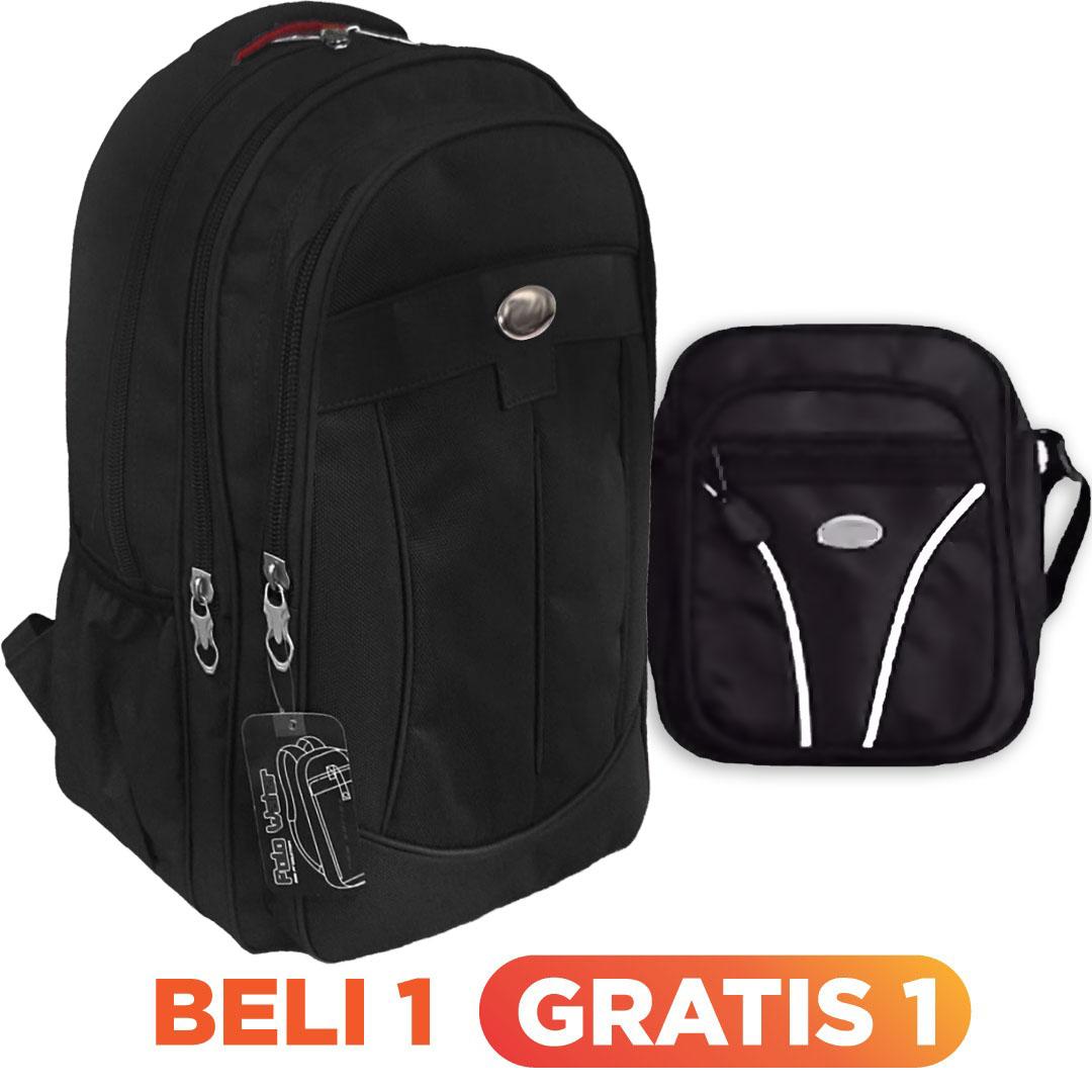 Bag & Stuff P-Decker Laptop Raincover Backpack Up To 14 Inch + FREE Mini Pouch Slingbag / Tas Pria / Tas Wanita / Tas Laptop / Tas Sekolah / Ransel Pria / Ransel Wanita / Ransel Sekolah / Ransel Murah