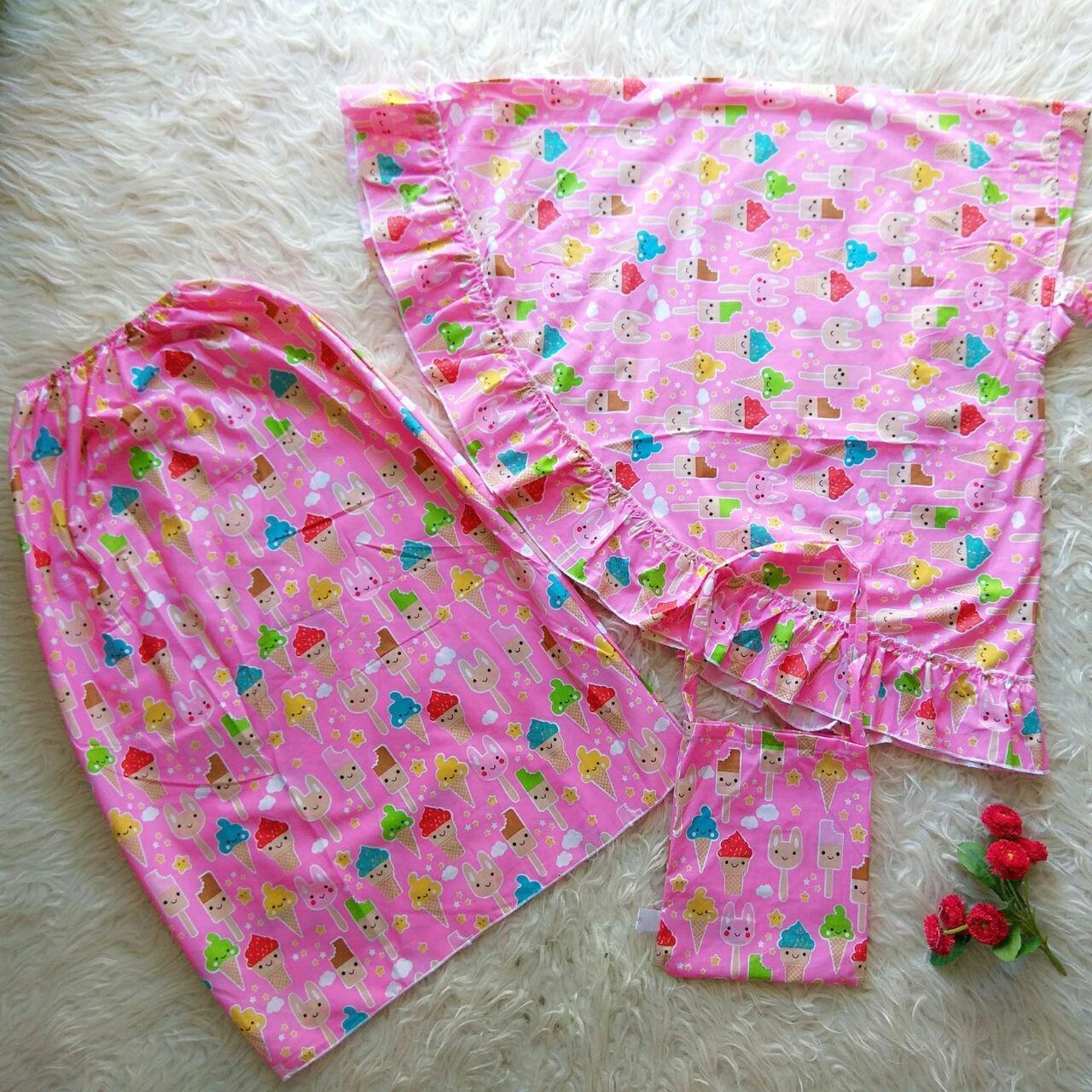 BPD Mukena Anak Perempuan Cewek Motif Lucu Stylish XS MOTIF 3