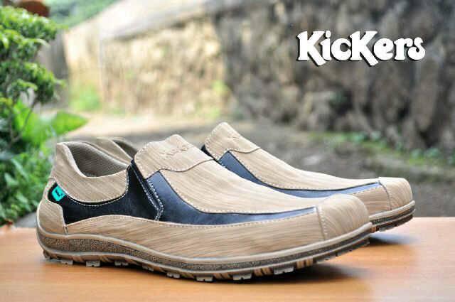 Termurah sepatu casual pria kickers slip on casual loafers kerja kantor formal Paling Fashionable