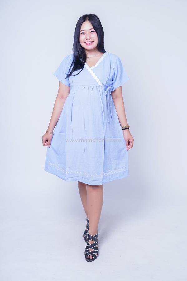 Dress Hamil Menyusui Kimono Sakura Renda / Baju Modern / Dress Korea / Baju Kekinian / Baju Hamil Kerja / Baju Hamil dan Menyusui / Hamil / Kehamilan / Ibu Hamil / Harga Mumer / Terbaru.