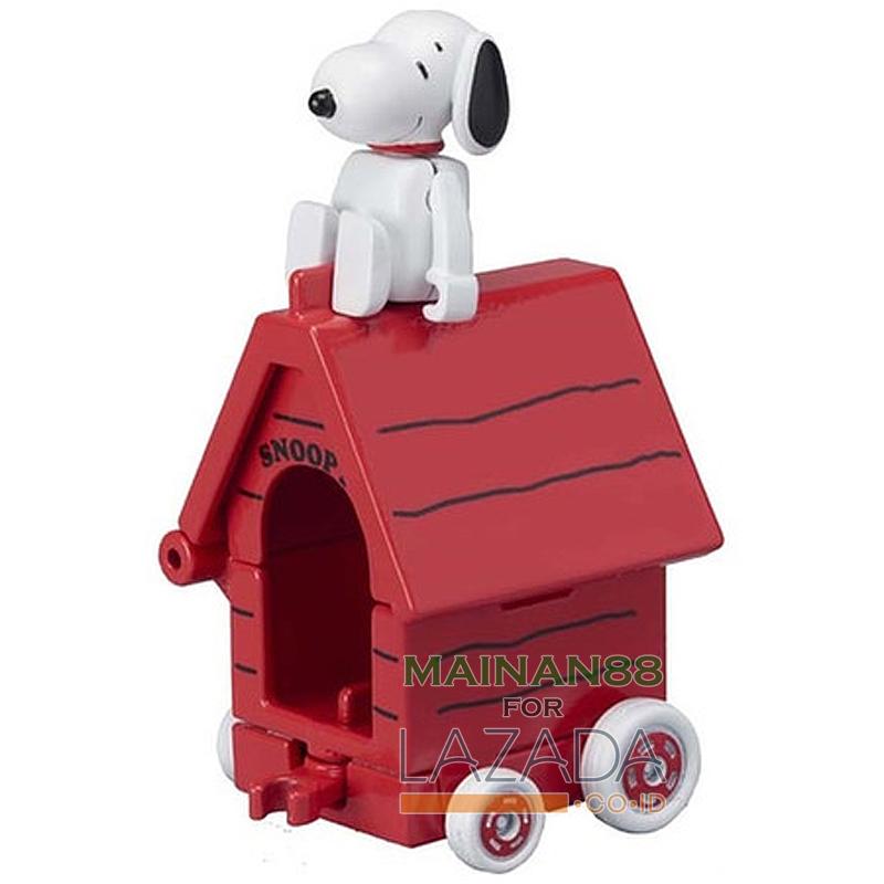 MAINAN88 Diecast Mobil Takara Tomy Tomica Snoopy x House Car Mainan Edukasi Anak Pajangan Miniatur