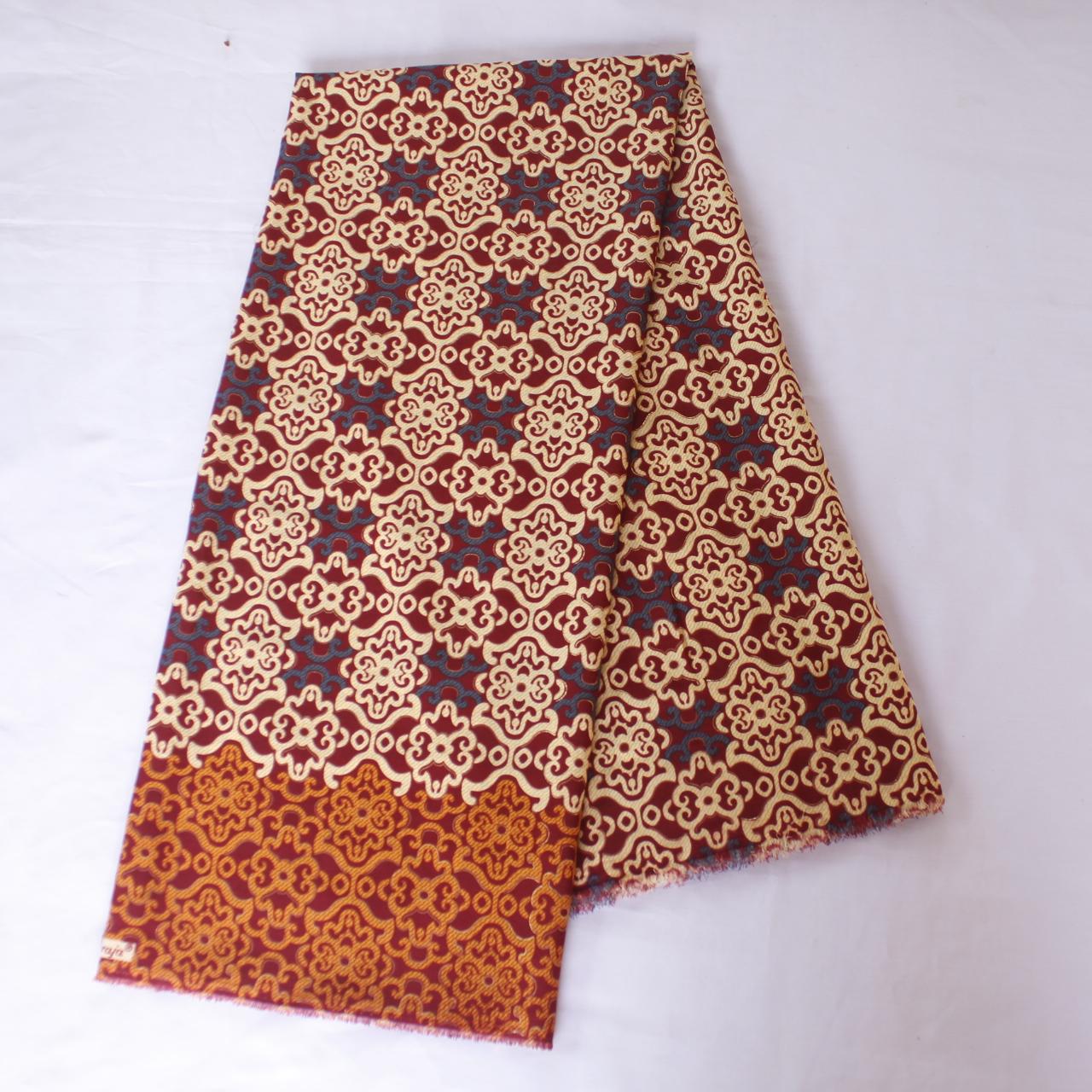 KBS028 Kain Batik Meteran Semi Sutra Bawahan Kebaya Modern Wanita