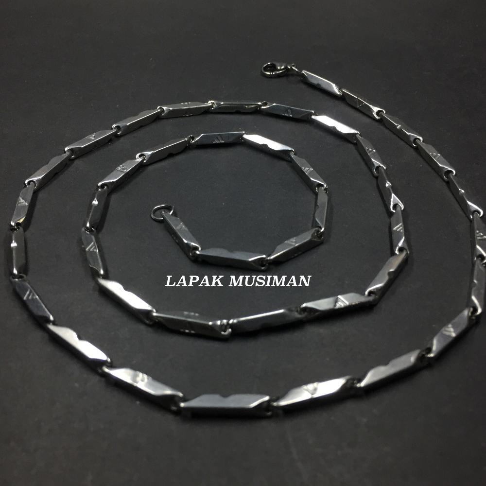 KALUNG TITANIUM PRIA - LOGO ADIDAS