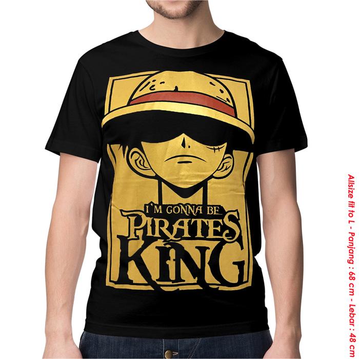 KAOS BAJU DISTRO ANIME - ONEPIECE Monkey D LUFFY GOLD