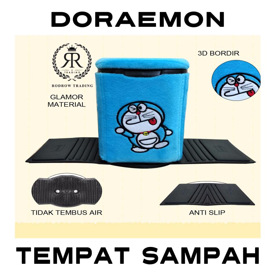 Tempat Sampah Mobil / Tong Sampah Mobil / Tempat Sampah Mobil Motif Doraemon / Car Dustbin Doraemon