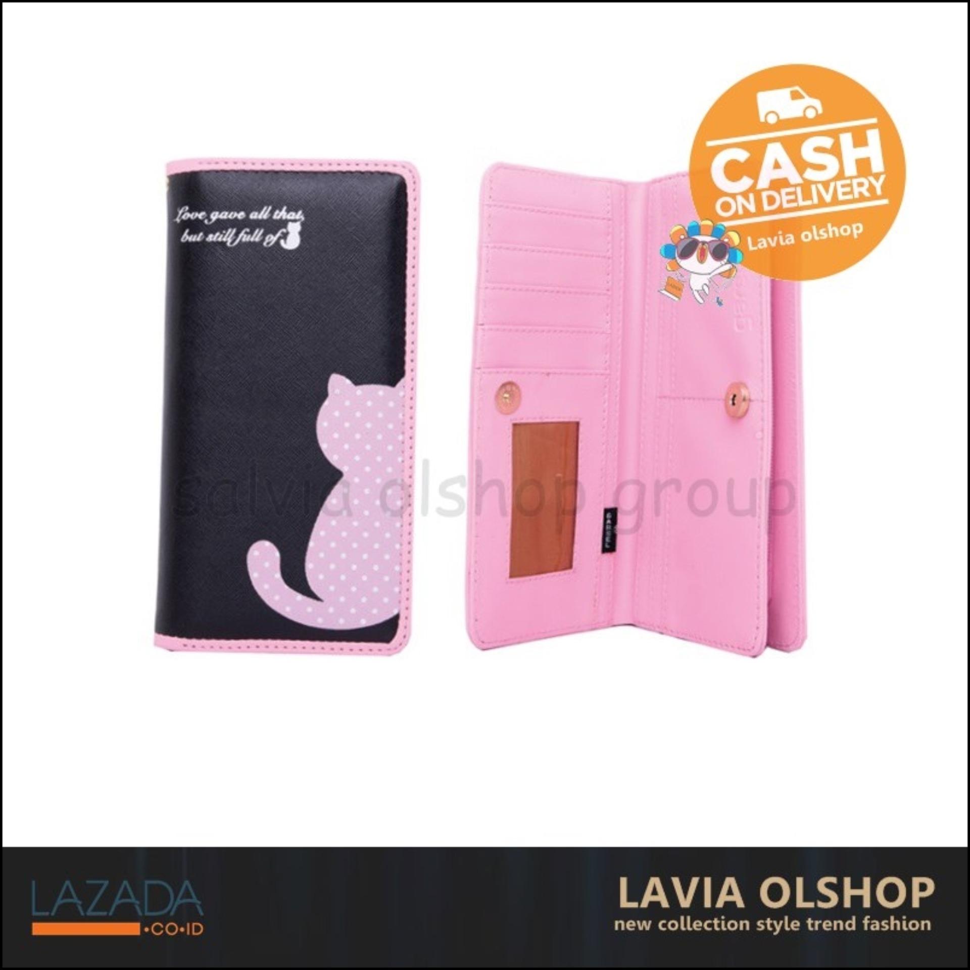 Fashion Dompet Wanita  Lucu Dan Modis Model Terbaru DND 6400 - Hitam