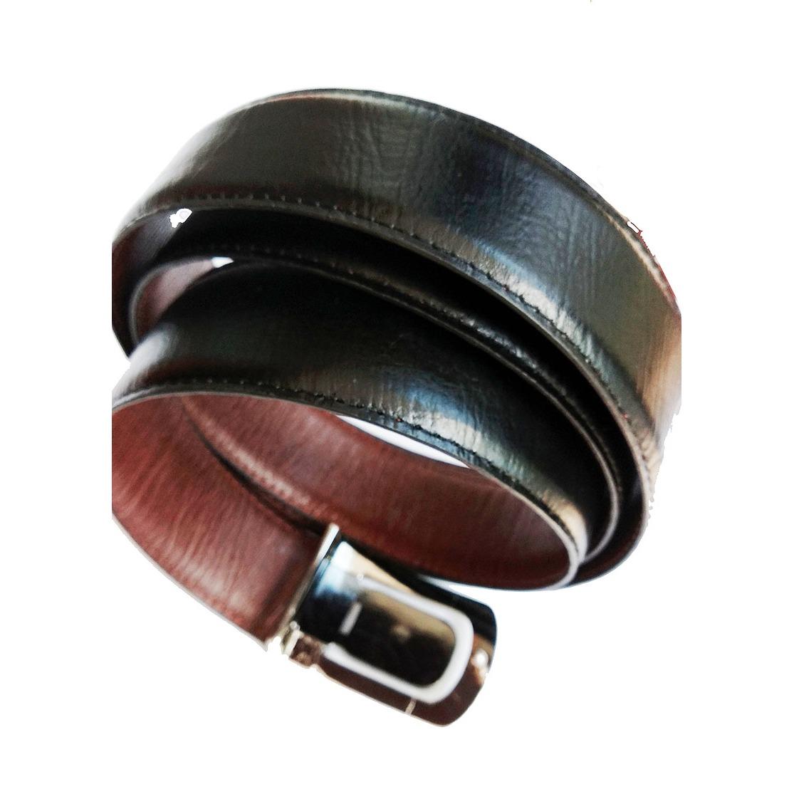 LentiQ Ikat pinggang- sabuk- tali pinggang Pria Kulit Asli Cowhide Two Colors Reversible Bolak Balik - Genuine leather