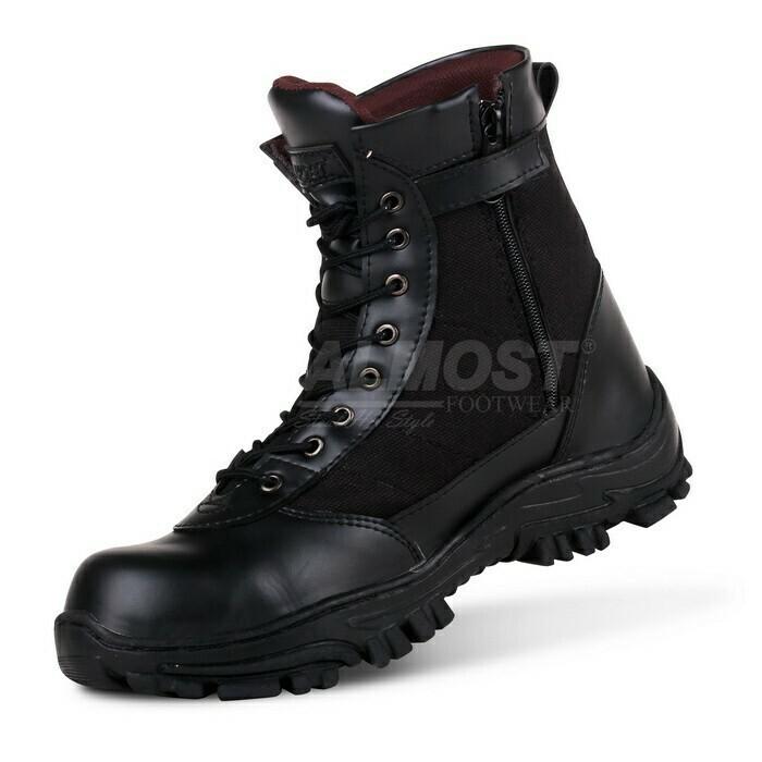Promo Sepatu Casual Boots Pria Almost SWAT Tactical Safety Ujung Besi (Sepatu Gunung, Sepatu Kerja, Sepatu Jalan, Sepatu Santai, Sepatu Treking, Sepatu Joging, Lapangan, Sneaker, Slip On, Slop, Adidas, Nike, Pria, Wanita, Sepatu Proyek)