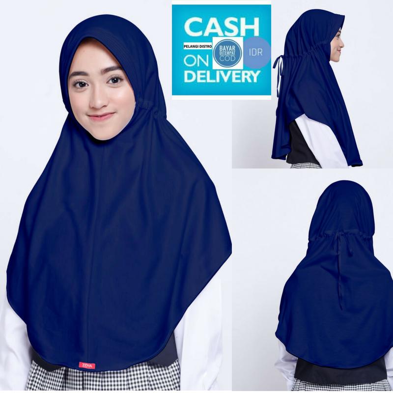 Zoya Kerudung Anak / Kerudung sekolah / Bergo / Hizab Instant Medium