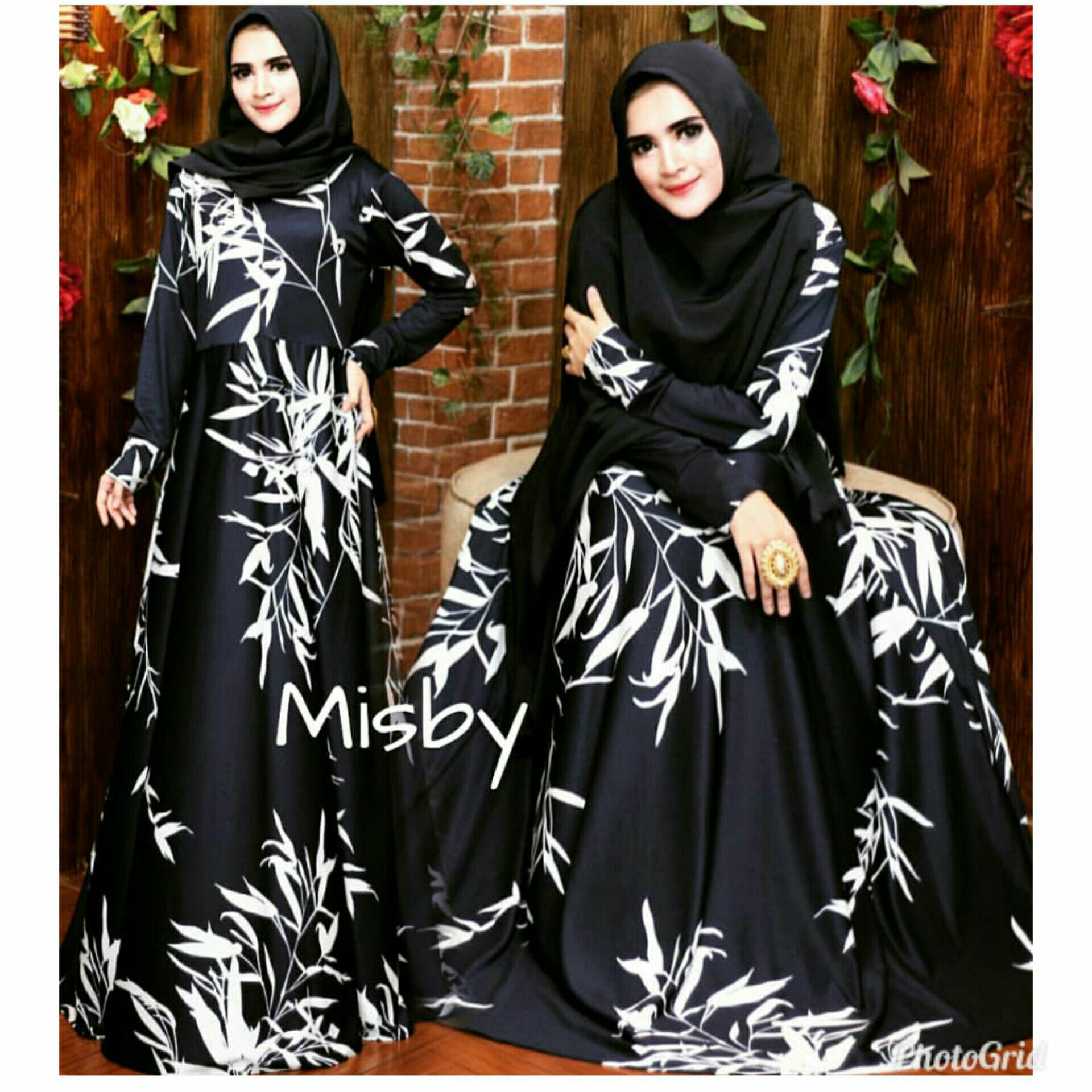 Nurulcollection-Baju gamis dress gaun muslim/gamis busui/gamis klok empat meter/Gamis murah/gamis motif/gamis polos/gamis terbaru