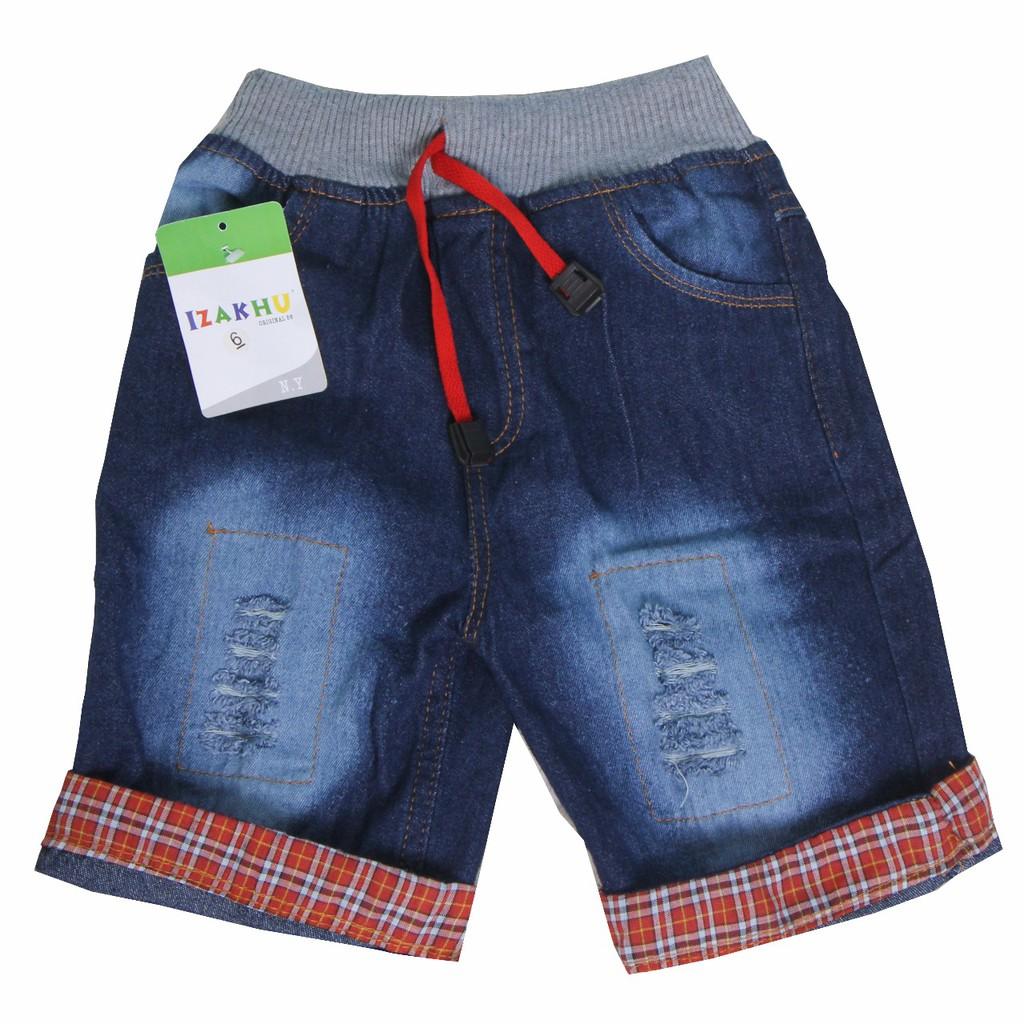 IZAKHU Celana Pendek Ripped Anak Laki laki usia 1-5 thn