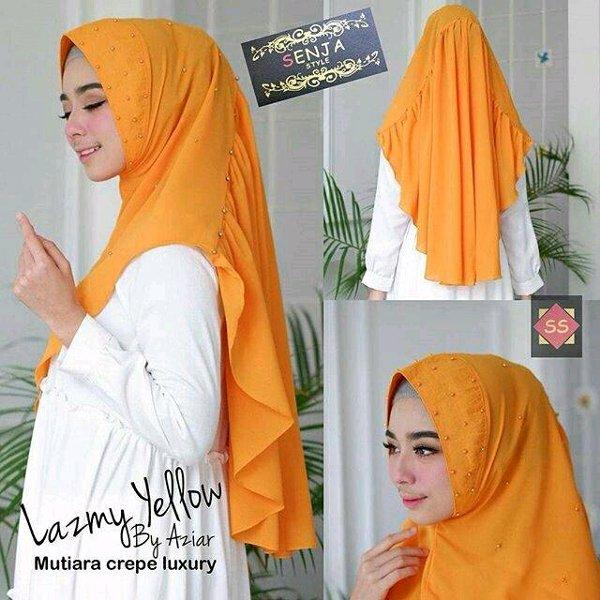 Hijab Instan Lazmy Mutiara Dusty / Jilbab Murah / Pashmina Instan / Gamis Syari / Fashion / Jilbab Terbaru