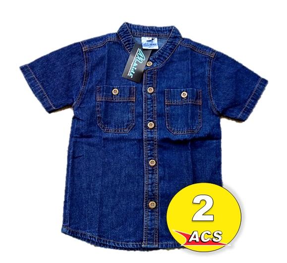 KEMEJA DENIM DARK SIZE 6