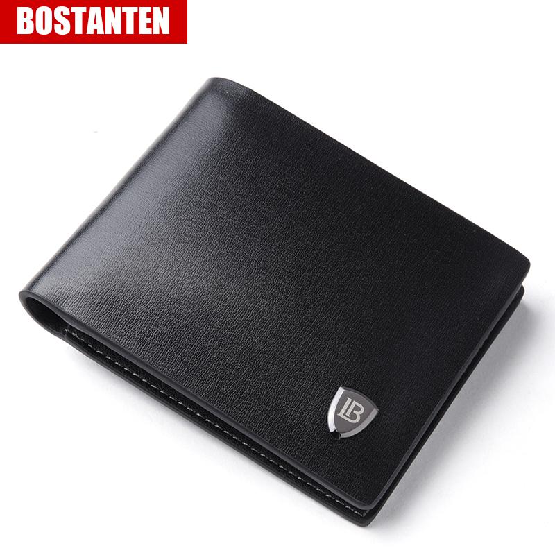 Bostanten Dompet Kulit Sapi Lipat Dua For Pria With Keatas Kartu Kredit Dibalik Nagano (hitam) By Bostanten Official Store