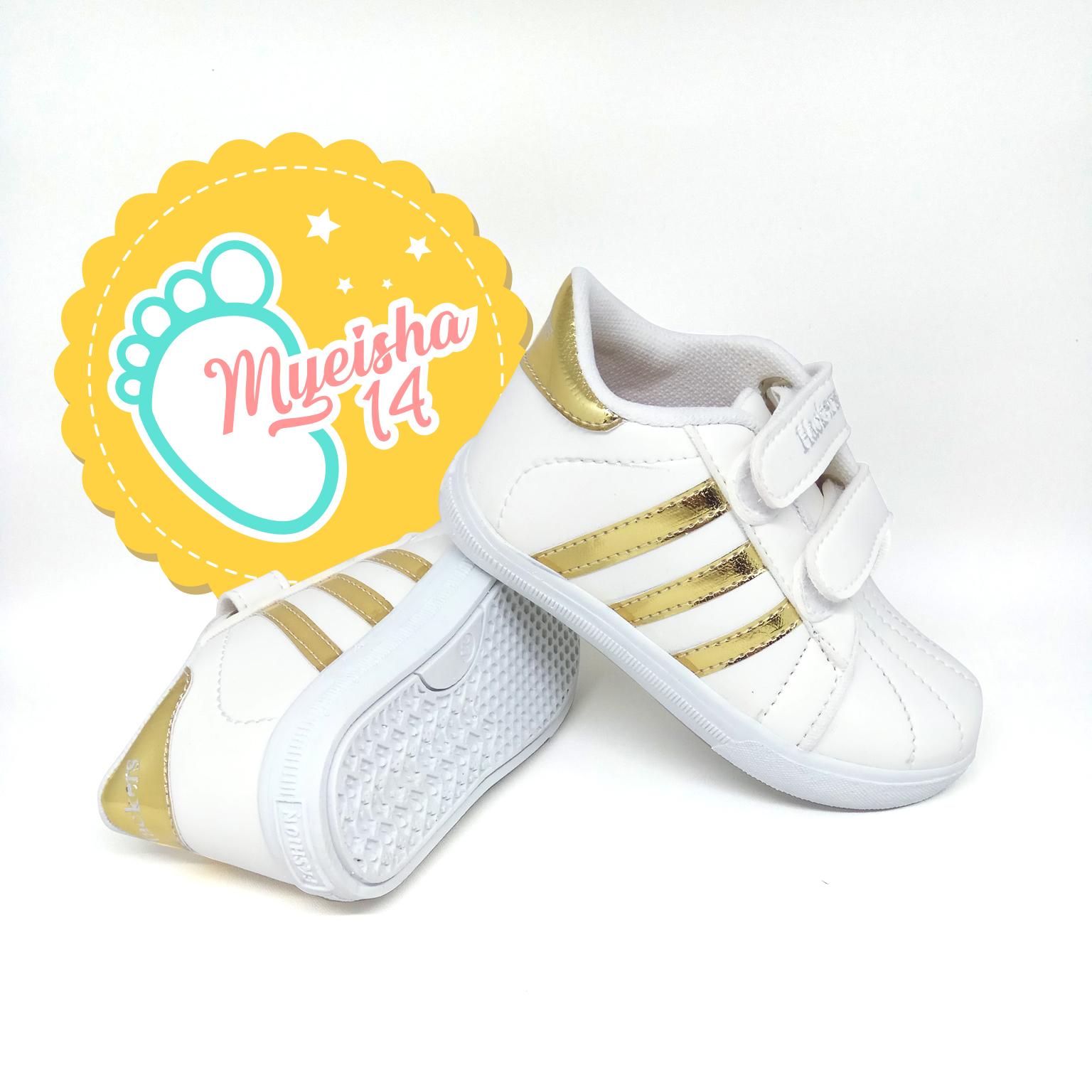 Sepatu Sneakers Anak Perempuan List +Free Kaus kaki Lucu