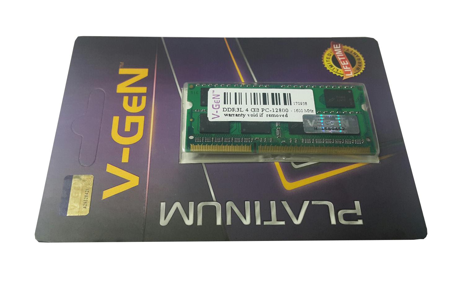RAM DDR3 SODimm V-GeN 4GB PC12800/1600Mhz - Memory Laptop VGEN