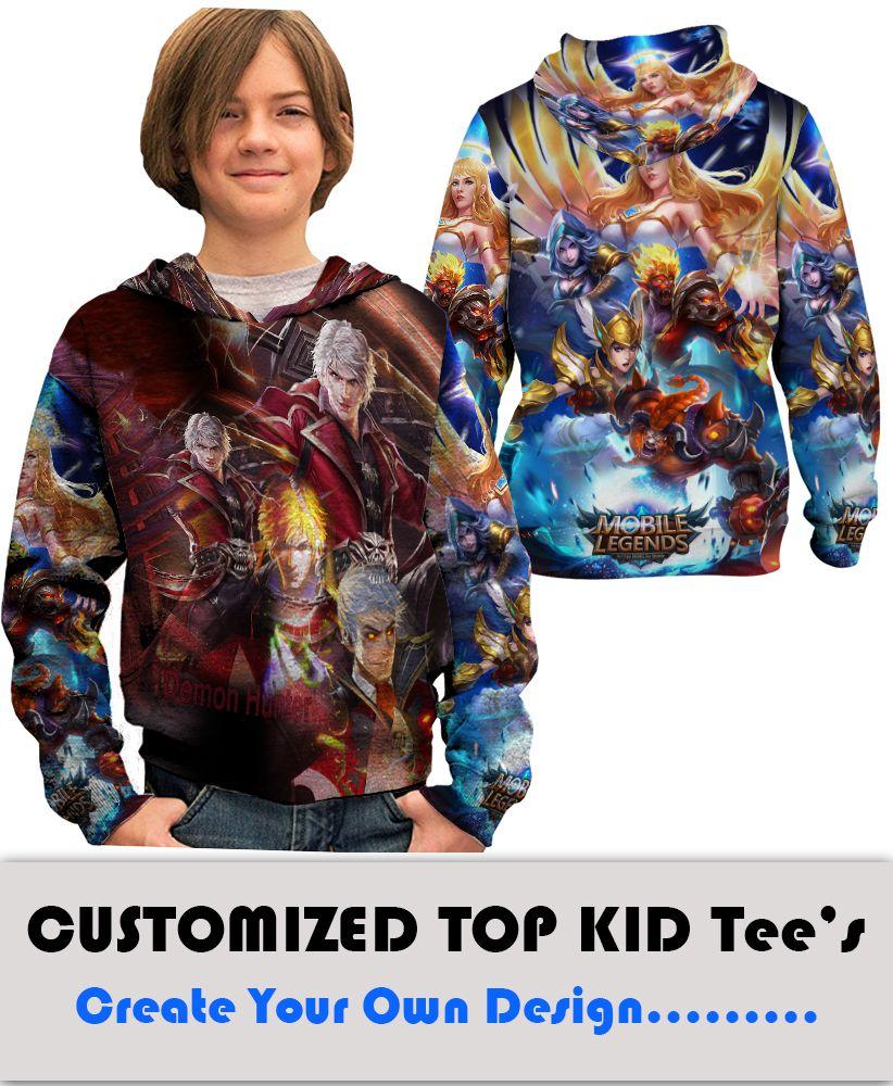 Jaket Anak Fullprint Custom Mobile Legend Demon Hunter