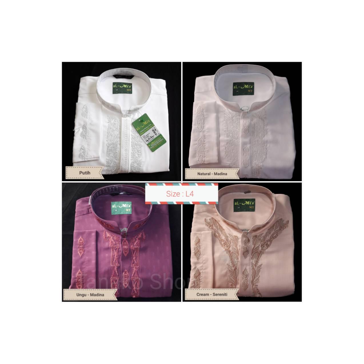 BAJU PRIA Baju koko / Kemeja koko lengan Panjang al-Mia Jumbo Bigsize