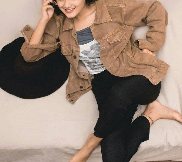jaket levis wanita import premium kemeja oversized overall perempuan laki laki 4 saku 2 saku dalam denim cokelat