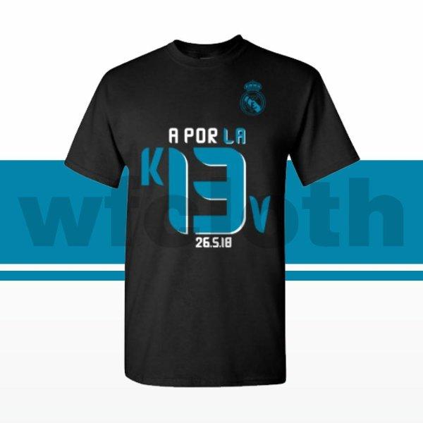 Kaos A Por La 13 Real Madrid 2018 Apor Aporla Aporla13 Hitam UKuran S