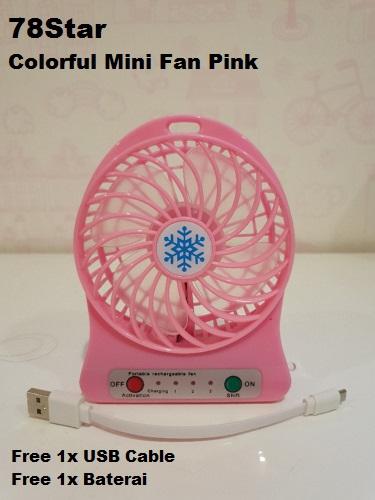 Portable Mini Fan Rechargeable Kipas Angin Mini Pendingin Recharge Cas Kecil