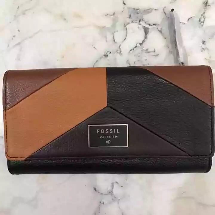 Jual Fossil Dawson Flap Darkbrown Original