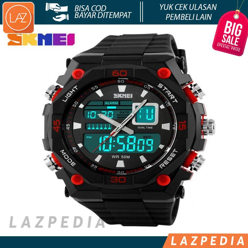Laz COD - SKMEI Jam Tangan Sporty Digital Analog Pria AD1092 Hadir Dengan Interface Penunjuk Waktu Analog dan Digital Yang Stylish - Lazpedia A169