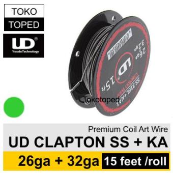 Price Checker Authentic UD CLAPTON SS KANTHAL A1 Wire 26 32ga green vaporizer pencari