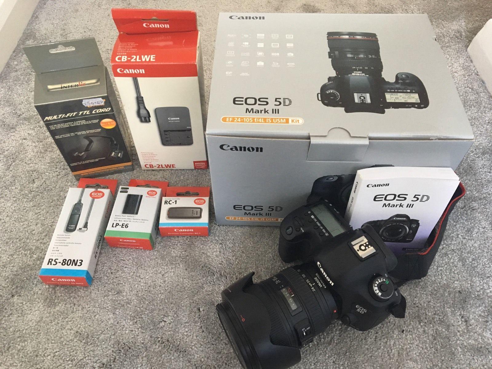 Canon Kamera DSLR EOS 5D Mark IV Kit 24-105mm IS II USM + Free LCD Screen Guard