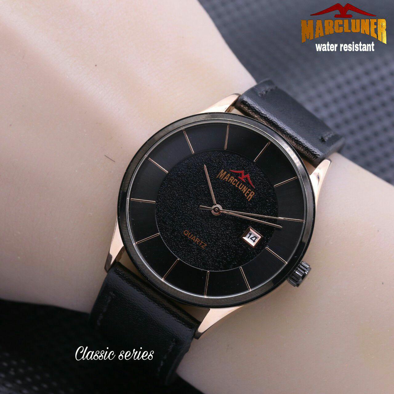 Jam Tangan Unisex MarcLuner Original - Tali Kulit - Best Seller